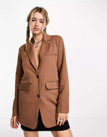 Однобортный пиджак Heartbreak светло-коричневого цвета