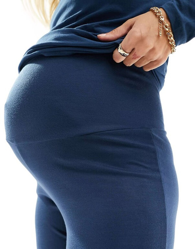 Темно-синие широкие брюки Mamalicious Maternity Mama.licious
