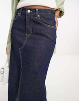 & Other Stories джинсовая макси-юбка с разрезом синего цвета
