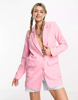 Розовый однобортный пиджак Heartbreak