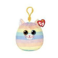 39561 SQUISH-A-BOOS mini Радужный котёнок HEATHER Ty