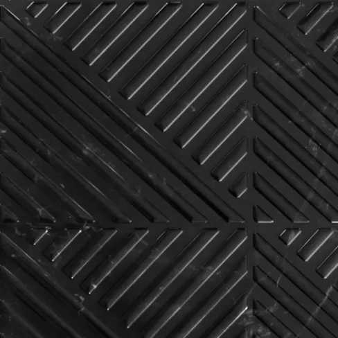 Стеновая панель ПВХ Мрамор Антико черный 1000x600x4 мм 0.6 м² GRACE None