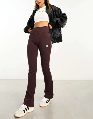 Теново-коричневые брюки в рубчик adidas Originals Essentials