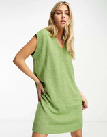 Y.A.S. Зеленое трикотажное платье без рукавов с v-образным вырезом Diva