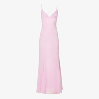 Сетчатое платье макси Loren с вырезом в форме сердца House Of Cb, розовый