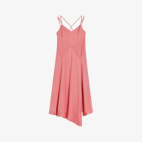 Тканое платье-комбинация Odinne с асимметричным подолом и вставками Ted Baker, розовый