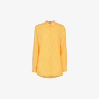 Рубашка из смесового льна и хлопка в полоску Sunshine Whistles, мультиколор