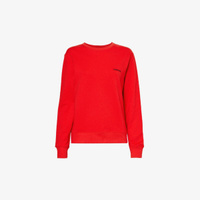 Толстовка из эластичного хлопка и переработанного полиэстера с современной фирменной вышивкой Calvin Klein, цвет rouge