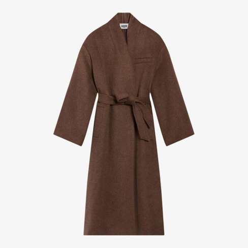 Пальто оверсайз из валяной шерсти с очень широкими рукавами Claudie Pierlot, цвет bruns