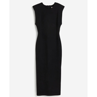 Платье H&M Shoulder-pad Midi, черный