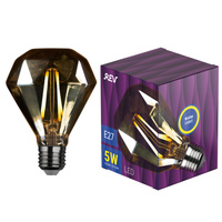 Лампа светодиодная филаментная Rev E27 2200К 5 Вт 400 Лм 220 В кристалл прозрачная