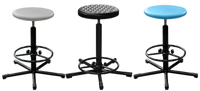 Табурет лабораторный с полиуретановым круглым сиденьем Т09