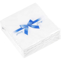 Бумажные салфетки EUROHOUSE Подарок синий 20x20 см, 2-слойные, 30 шт. 57616