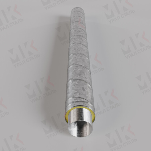 Труба ППУ 273 мм с изоляцией 400 мм в оцинкованной оболочке