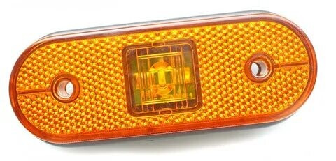 Фонарь маркерный жёлтый LED универ с кронштейном 90-00