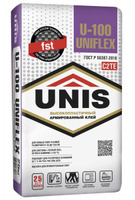 Клей для плитки UNIS UNIFLEX U-100 25 кг/под.48