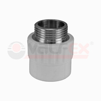 Муфта переходная с наружной резьбой 20 x 1/2" (150/30) (Valfex) СЕРАЯ 10130020Г