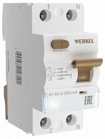 Устройство защитного отключения 1P Werkel W912P404