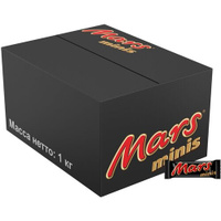 Конфеты Mars Minis с карамелью и нугой, 1 кг, картонная коробка