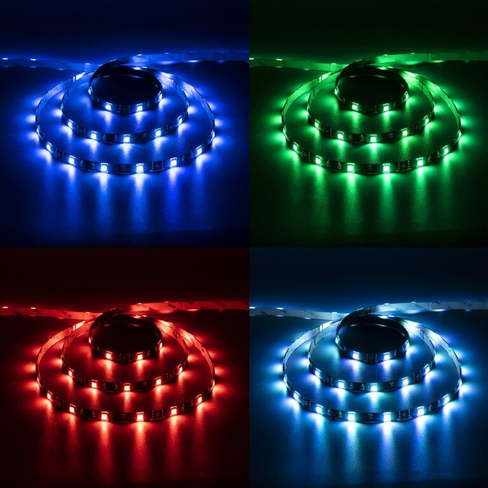 Комплект светодиодной ленты luazon lighting 5 м, ip65, smd5050, 30 led/м, usb, пульт ду, rgb Luazon Lighting