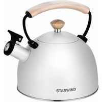 Чайник металлический Starwind Chef Country 2.5л. белый (SW-CH1712) STARWIND