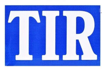 Наклейка "TIR" светоотражающая 400х250мм, АТ27794