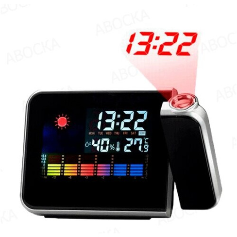 Проекционные часы DS-8190 /будильник, подсветка, температура, влажность Китай