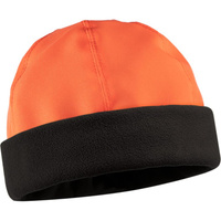 Сигнальная шапка Фабрика ЗОНТ ЕГЕРЬ, флис черный, верх однотонный, оранжевый dad120002