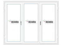 Пластиковое окно пятикамерное Rehau Delight-design 70 ф/ш (Рехау Делайт) 2000х1400 трехстворчатое
