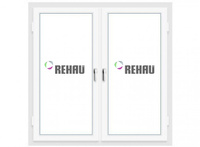 Пластиковое окно пятикамерное Rehau Delight-design 70 ф/ш (Рехау Делайт) 1300х1700 двухстворчатое