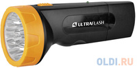 Ultraflash LED3829 (фонарь аккум 220В, черн /желт, 9 LED, SLA, пластик, коробка)