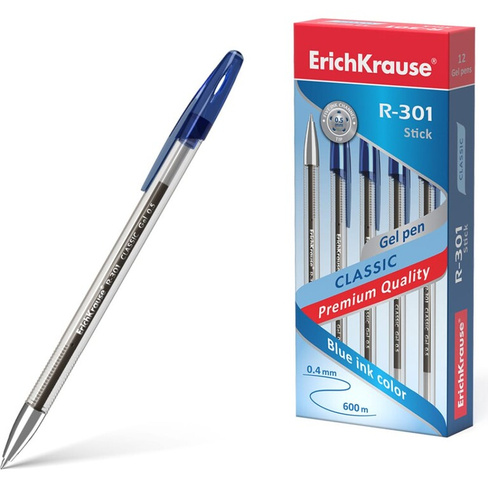 Гелевая ручка ErichKrause R-301 Gel Stick Classic