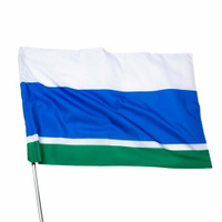 Флаг Свердловской области, 90 х 135 см, двусторонний, полиэфирный шелк, без древка ТероПром