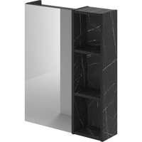Зеркальный шкаф IKA alta 60 600x160x750 Камень Пьетра Гриджиа черный