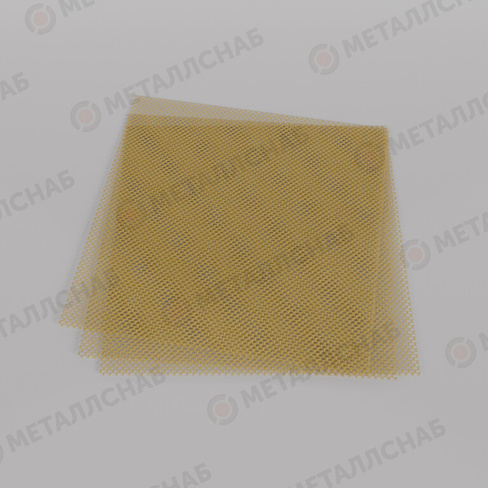 Сетка латунная 2 мм 0,4 мм Л80 плетеная квадратная ГОСТ 6613-86