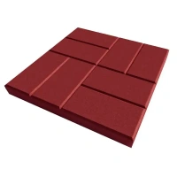 Плитка тротуарная 8 Кирпичей 400x400x50 мм цвет красный Без бренда Тротуарная плитка