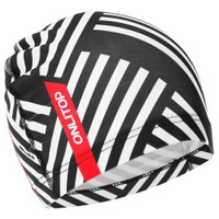 Шапочка для плавания унисекс «Чёрно-белая», тканевая, обхват 54-60 см ONLYTOP
