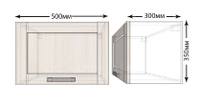 Кухонный навесной шкаф над плитой под вытяжку Лофт ШВГ50