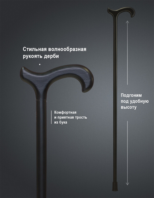 Мужская трость "Мюнхен" от компании ТРОСТИ для ХОДЬБЫ - магазин и ...