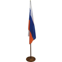 Флаг России напольный с вишневым флагштоком (395х395х2300 мм)