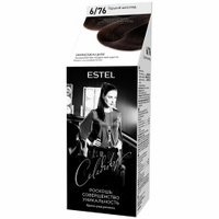 Краска для волос, Estel, Celebrity, 6/76, горький шоколад, 140 мл Юникосметик