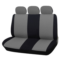 Чехлы для сидений AIRLINE RS-3k+ черный/серый велюр 9 предметов