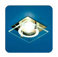 Светильник Quartz 51 4 04 с накладным стеклом квадрат. MR16 зол. ИТАЛМАК IT8061 НПР Светотехника