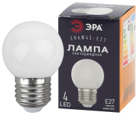 Лампа светодиодная ERAW45-E27 P45 1Вт шар бел. E27 4SMD для белт-лайт ЭРА Б0049577 Эра