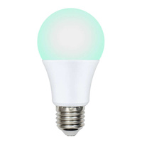 Лампа светодиодная LED-A60-9W/SCBG/E27/FR/DIM IP65 PLO65WH для бройлеров диммир. Uniel UL-00003190