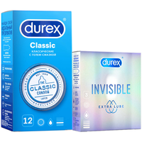 Набор Durex Набор Classic + Invisible Extra Lube