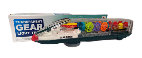 Прозрачный поезд с шестеренками GEAR LIGHT TRAIN (FS238-2A)