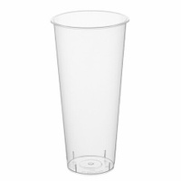 Стакан одноразовый 650мл пластиковый прозрачный Bubble Cup, СВЕРХПЛОТНЫЙ, ВЗЛП, ШК623, 1022ГП