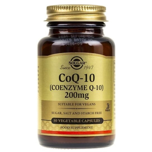 Solgar, Коэнзим Q10, 100 мг, 30 капсул