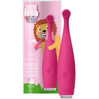 Зубная щетка Issa Baby Gentle Sonic для малышей 0–4 лет, клубника, розовый лев, Foreo